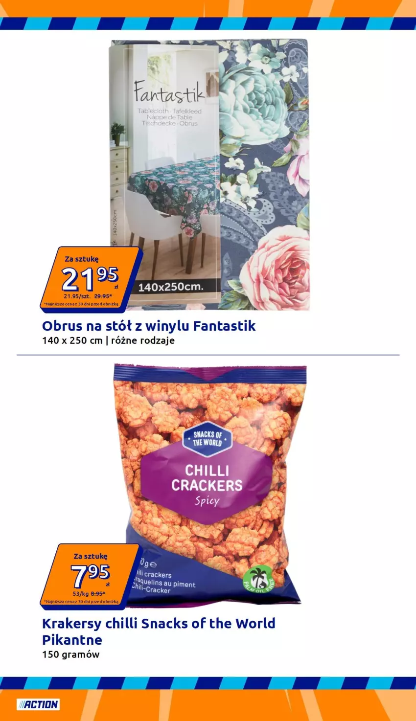 Gazetka promocyjna Action - Gazetka tydzień 38 2026 - ważna 16.09 do 22.09.2026 - strona 16 - produkty: Fa, Fanta, Gra, Krakersy, Obrus, Stół