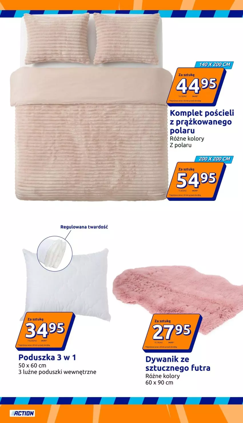 Gazetka promocyjna Action - Gazetka tydzień 38 2026 - ważna 16.09 do 22.09.2026 - strona 28 - produkty: Dywan, Dywanik, Komplet pościeli, Poduszka, Por, Pościel