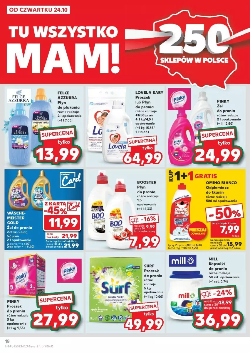 Gazetka promocyjna Kaufland - ważna 24.10 do 06.11.2024 - strona 10 - produkty: Booster, Kapsułki do prania, Lovela, Odplamiacz, Płyn do płukania, Płyn do prania, Proszek do prania, Surf