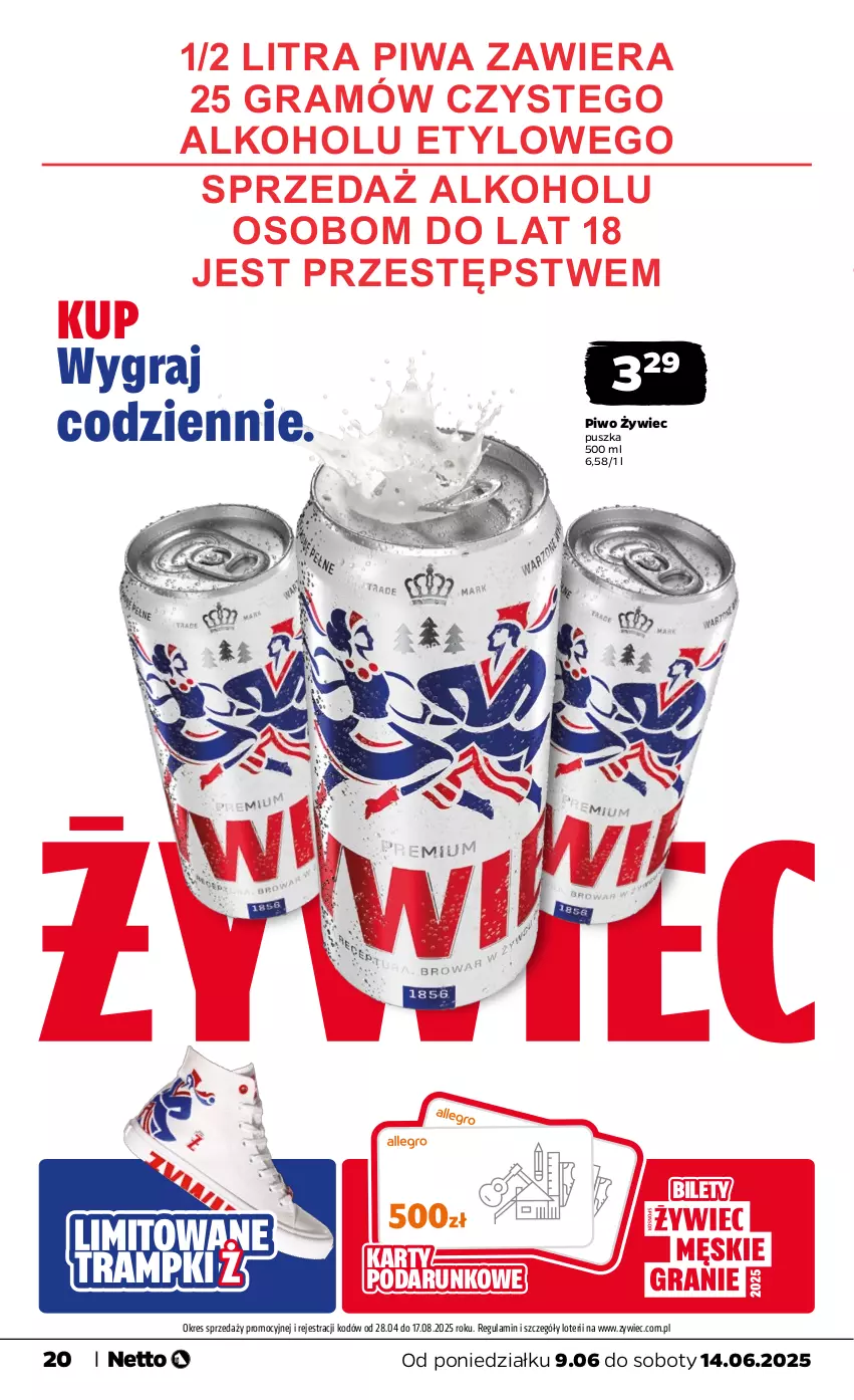 Gazetka promocyjna Netto - Od Poniedziałku - ważna 09.06 do 14.06.2025 - strona 20 - produkty: Gra, Piwa, Piwo