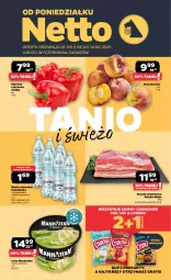 Gazetka promocyjna Netto - Od Poniedziałku - Gazetka - ważna od 14.06 do 14.06.2025 - strona 1 - produkty: Gra, Papryka czerwona, Papryka, Chipsy, Lody, Boczek, Crunchips, Lorenz, Woda mineralna, Woda, Cisowianka, Boczek wieprzowy