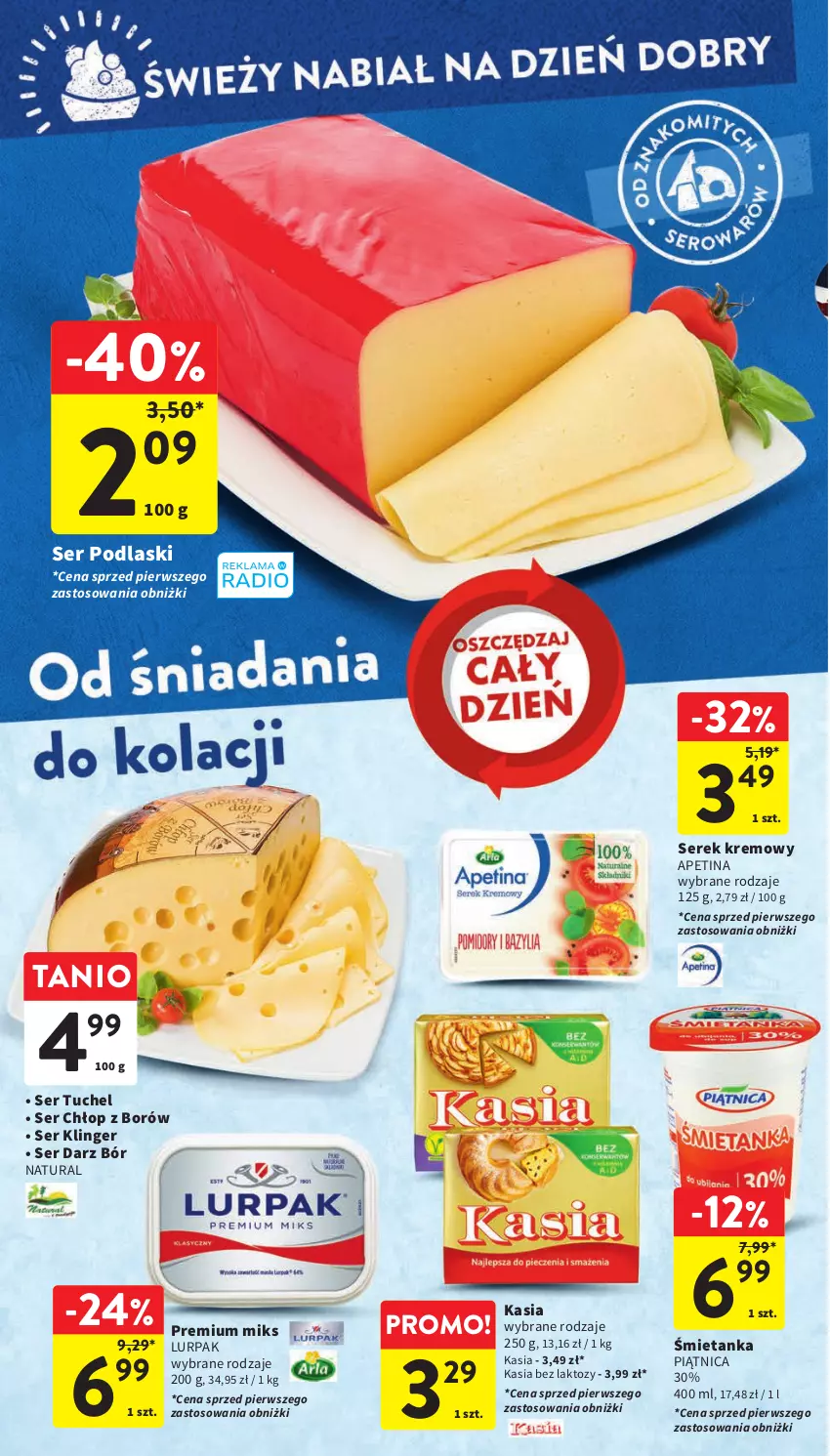 Gazetka promocyjna Intermarche - Gazetka Intermarche - ważna 23.11 do 29.11.2023 - strona 32 - produkty: Kasia, Lurpak, Piątnica, Podlaski, Ser, Serek