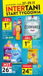 Gazetka promocyjna Intermarche - Gazetka Intermarche - Gazetka - ważna od 29.11 do 29.11.2023 - strona 42 - produkty: Silan, Płyn do płukania, Woda mineralna, Napój niegazowany, Woda, Napój, Cisowianka, Pedigree, Hortex