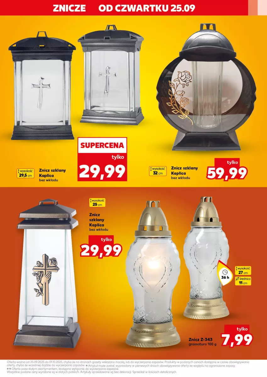 Gazetka promocyjna Kaufland - Kaufland - ważna 25.09 do 01.10.2025 - strona 7 - produkty: Gra, Rama, Sok, Znicz