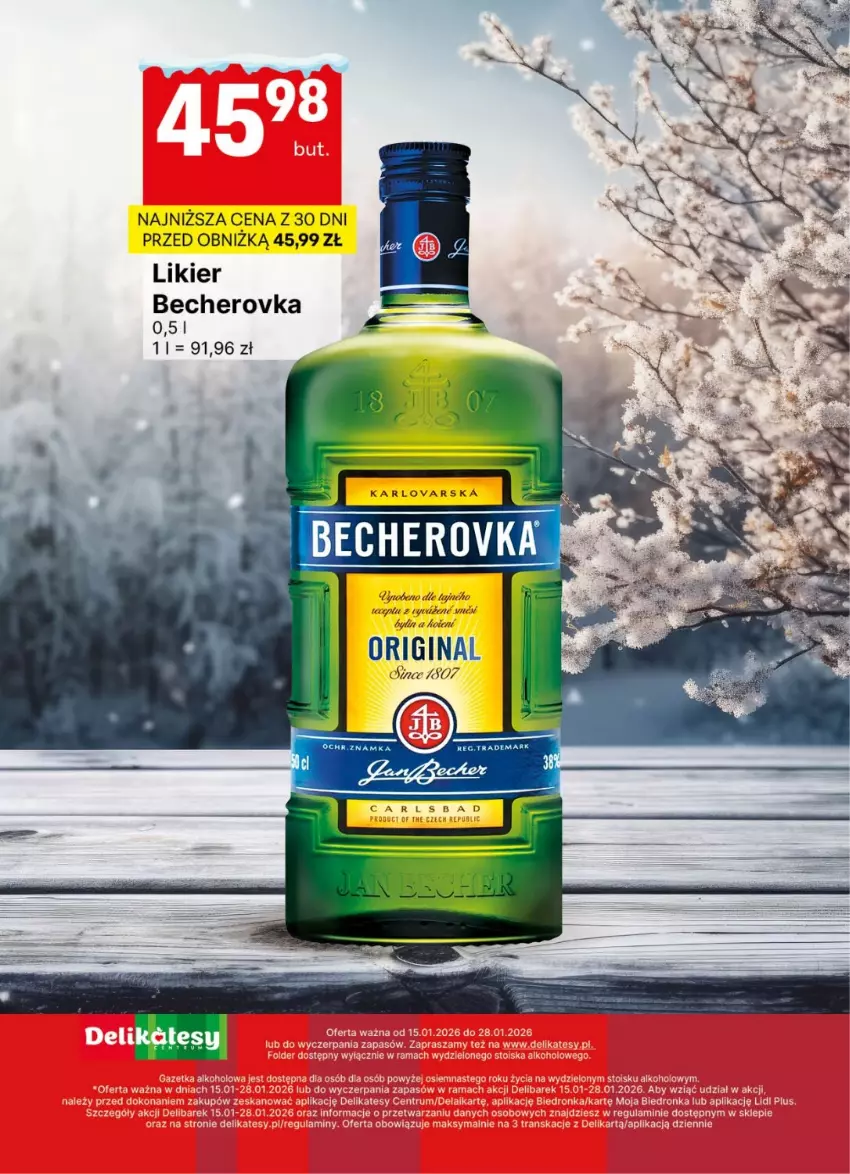 Gazetka promocyjna Delikatesy Centrum - Delibarek DC03-DC04 - ważna 15.01 do 28.01.2026 - strona 15 - produkty: Gin, Likier