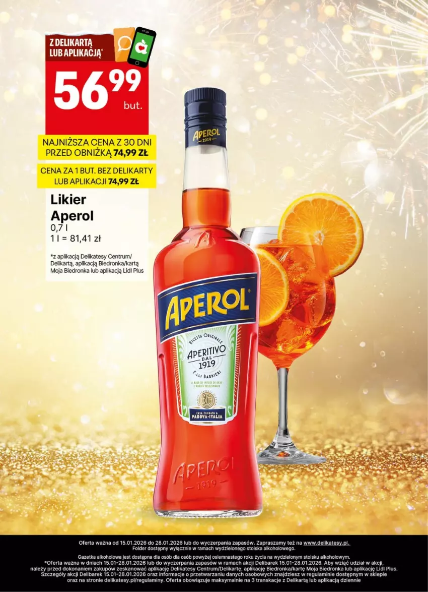 Gazetka promocyjna Delikatesy Centrum - Delibarek DC03-DC04 - ważna 15.01 do 28.01.2026 - strona 7 - produkty: Aperol, Likier, Rama, Rum, Tran