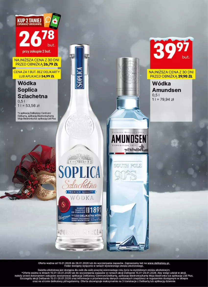 Gazetka promocyjna Delikatesy Centrum - Delibarek DC03-DC04 - ważna 15.01 do 28.01.2026 - strona 9 - produkty: Amundsen, Rama, Rum, Soplica, Tran, Wódka