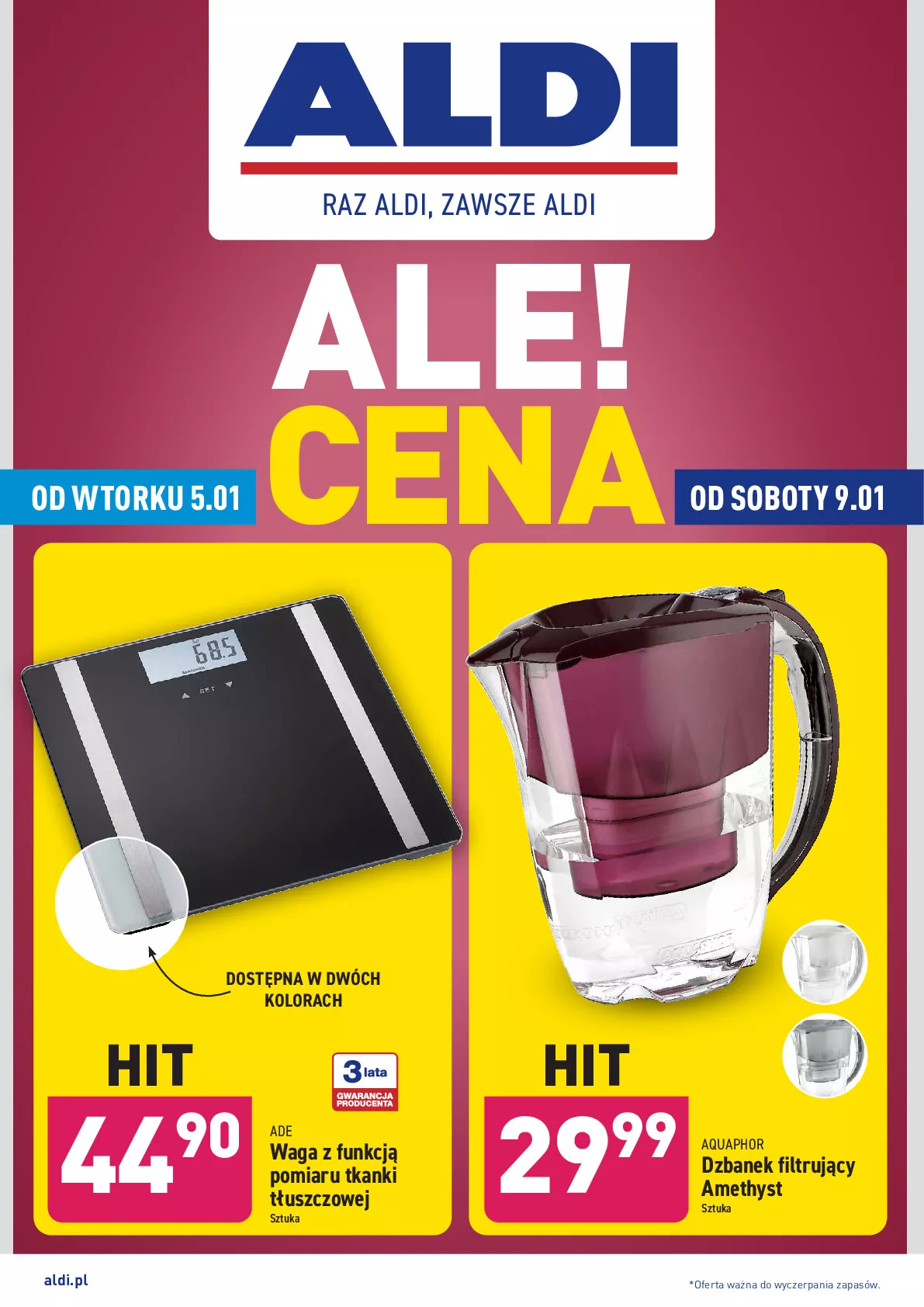 Gazetka promocyjna Aldi - Ale cena - ważna 05.01 do 09.01.2021 - strona 1