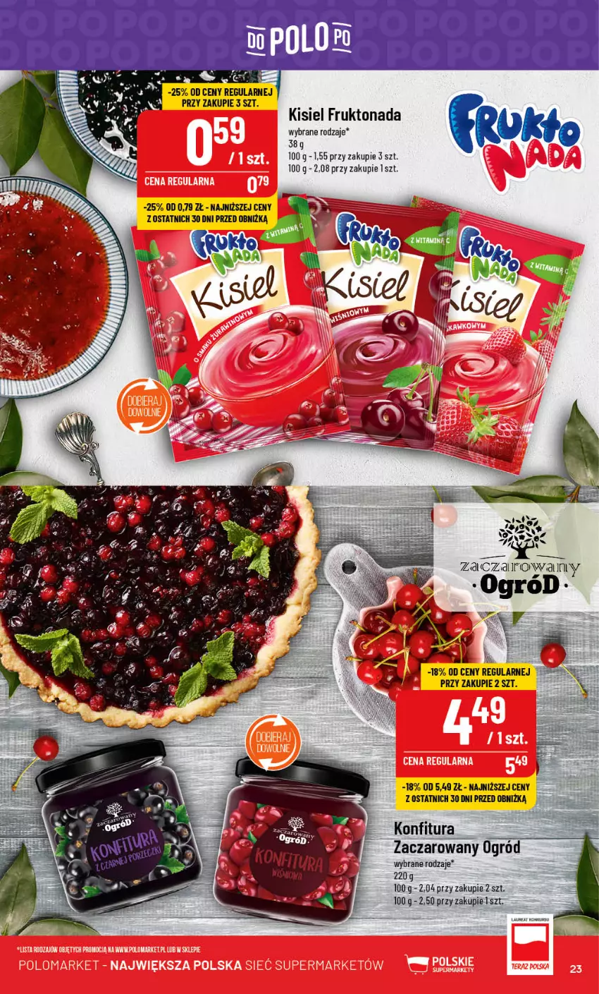 Gazetka promocyjna PoloMarket - Gazetka pomocyjna - ważna 30.08 do 05.09.2023 - strona 23 - produkty: Kisiel, Konfitura, Laur, Ogród