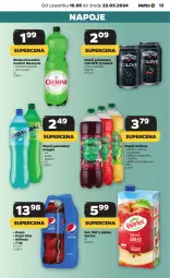 Gazetka promocyjna Netto - Od Czwartku - Gazetka - ważna od 22.05 do 22.05.2024 - strona 13 - produkty: Sok, Por, Mus, Gra, Pepsi max, Grappa, Mirinda, Napoje, Pepsi, Hellena, Napój gazowany, Tymbark, Szyna, Woda mineralna, Woda, Wino, Napój, Hortex