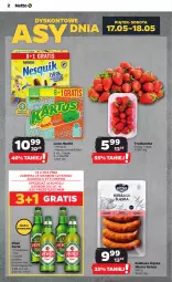 Gazetka promocyjna Netto - Od Czwartku - Gazetka - ważna od 22.05 do 22.05.2024 - strona 2 - produkty: Piwa, Piwo, Por, Gra, Nesquik, Kaktus, Lody, Perła, Kiełbasa, Nestlé, Kiełbasa śląska