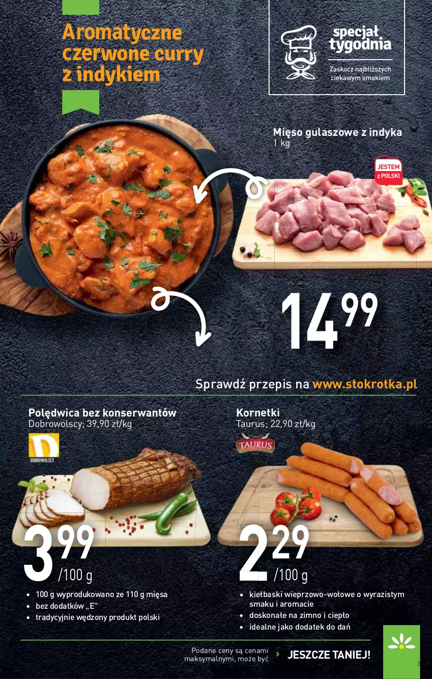 Gazetka promocyjna Stokrotka - Supermarket - ważna 16.09 do 22.09.2021 - strona 3 - produkty: Mięso, Polędwica, Ser