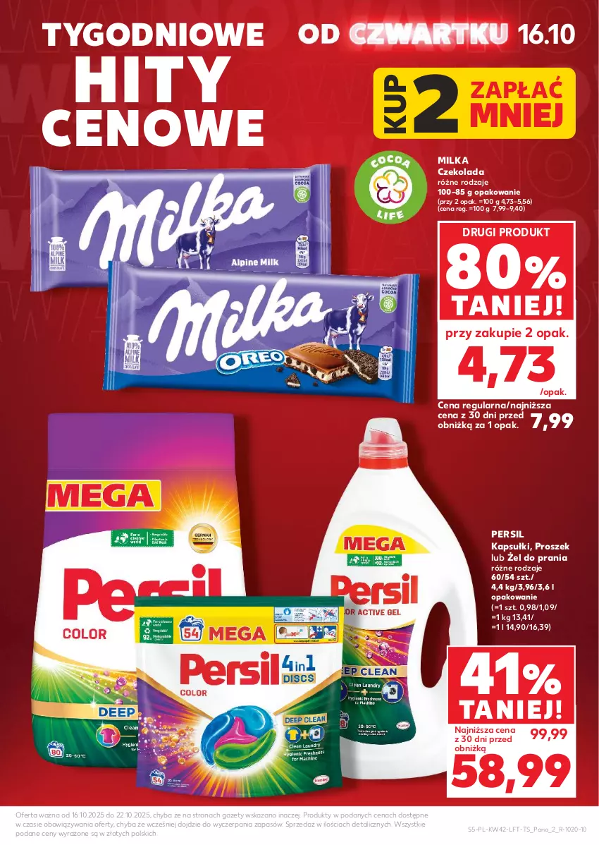 Gazetka promocyjna Kaufland - Gazetka tygodnia - ważna 16.10 do 22.10.2025 - strona 5 - produkty: Czekolada, Milka, Persil