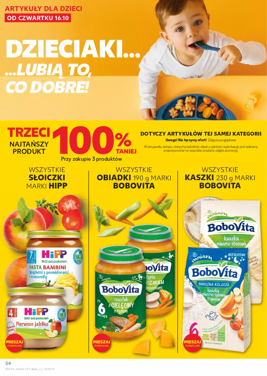 Gazetka promocyjna Kaufland - Gazetka tygodnia - ważna 16.10 do 22.10.2025 - strona 54 - produkty: BoboVita, Dzieci, HiPP, Por, Słoiczki, Waga