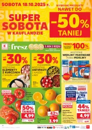 Gazetka promocyjna Kaufland - Gazetka tygodnia - Gazetka - ważna od 22.10 do 22.10.2025 - strona 14 - produkty: Kurczak, Warzywa, Por, Pomarańcze, Morliny, Owoce, POLMLEK, Waga, Masło, Pomidory