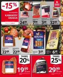Gazetka promocyjna Selgros - Boże Narodzenie 2021 - Gazetka - ważna od 24.12 do 24.12.2021 - strona 9 - produkty: Polędwica, Krakus, Gra, Rama, Szynka, Wędlina, Boczek, Kabanos, Berlinki