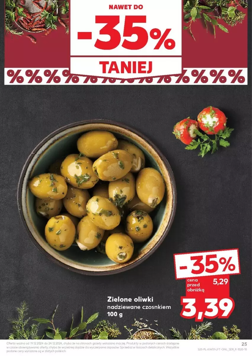 Gazetka promocyjna Kaufland - ważna 19.12 do 24.12.2024 - strona 19 - produkty: Oliwki