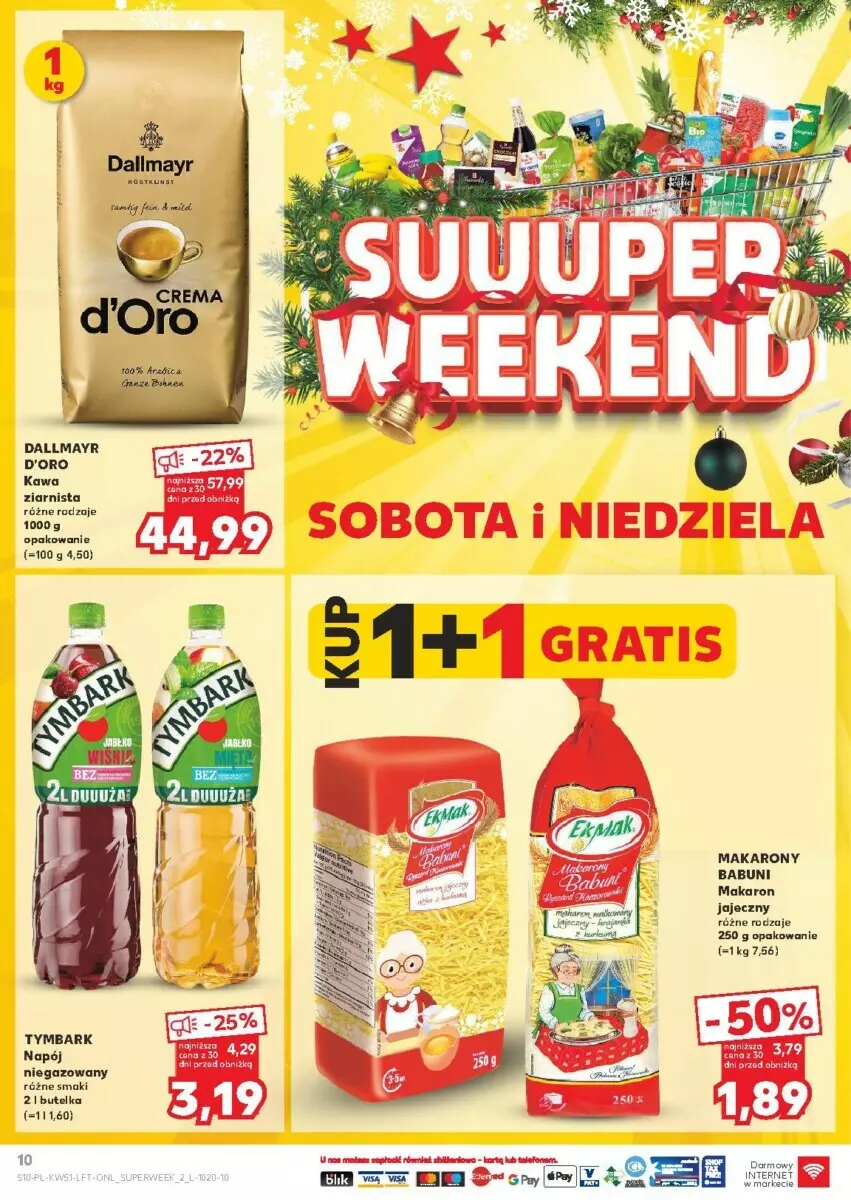 Gazetka promocyjna Kaufland - ważna 19.12 do 24.12.2024 - strona 2 - produkty: Babuni, Dallmayr, Kawa, Makaron, Napój, Napój niegazowany, Tymbark