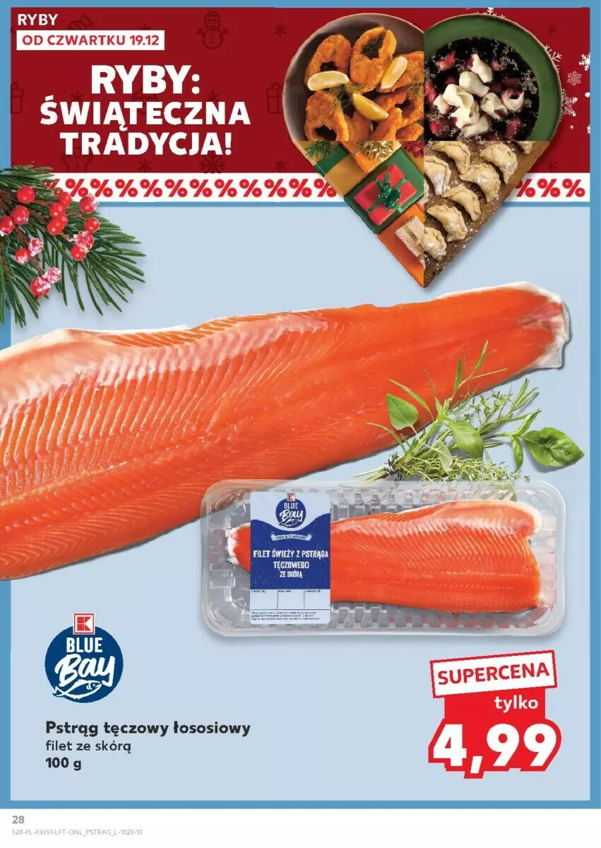 Gazetka promocyjna Kaufland - ważna 19.12 do 24.12.2024 - strona 22 - produkty: Pstrąg, Pstrąg tęczowy, Sos