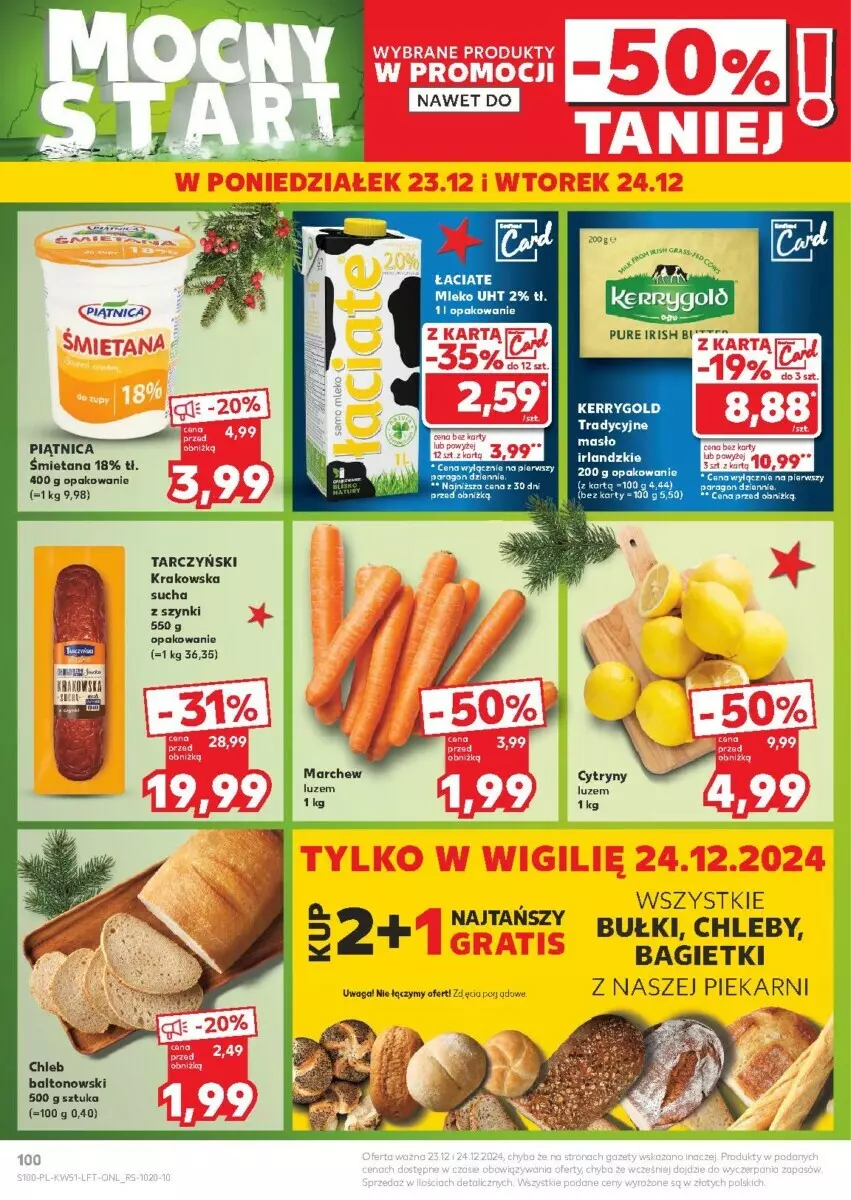 Gazetka promocyjna Kaufland - ważna 19.12 do 24.12.2024 - strona 3 - produkty: Chleb, Piątnica, Tarczyński, Waga