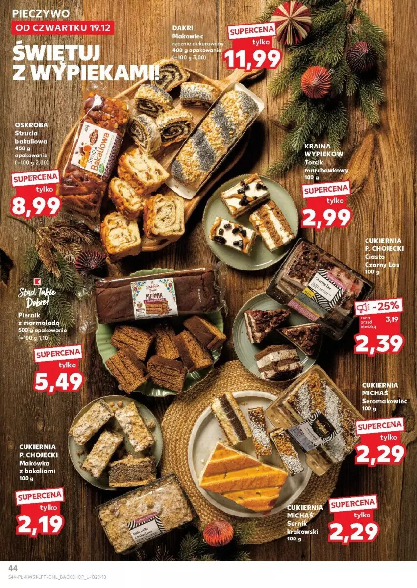 Gazetka promocyjna Kaufland - ważna 19.12 do 24.12.2024 - strona 40 - produkty: Cukier, Mola, Piec, Pieczywo