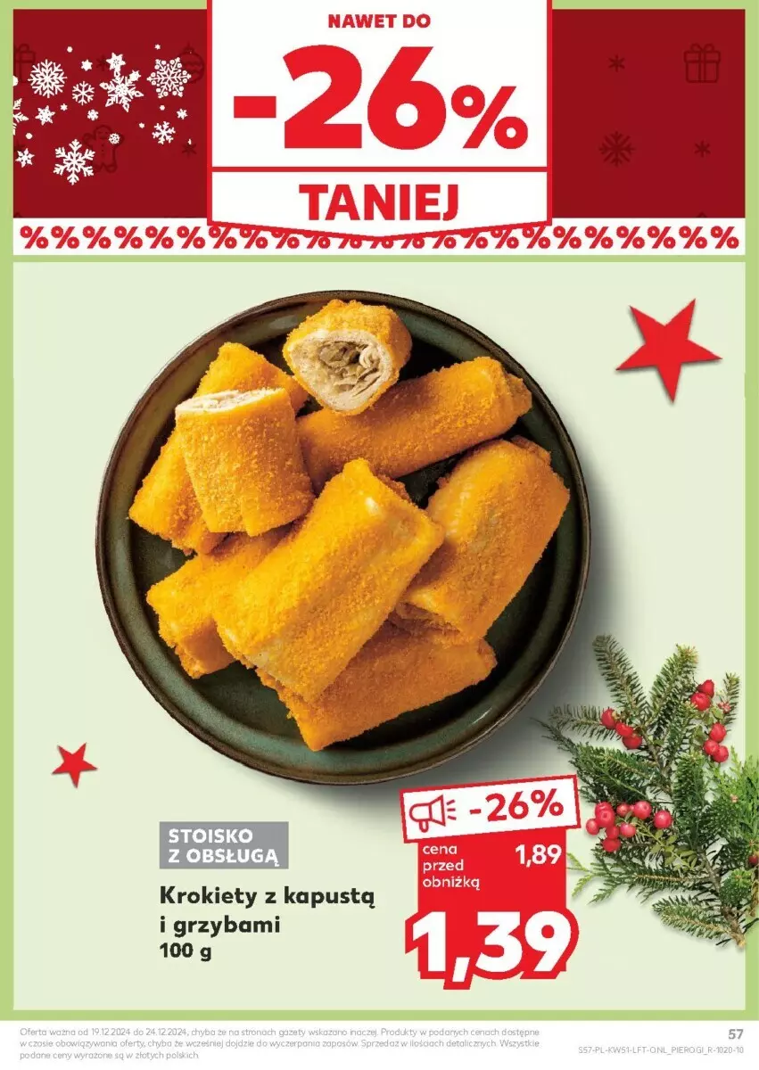 Gazetka promocyjna Kaufland - ważna 19.12 do 24.12.2024 - strona 54 - produkty: Kapustą, Krokiety