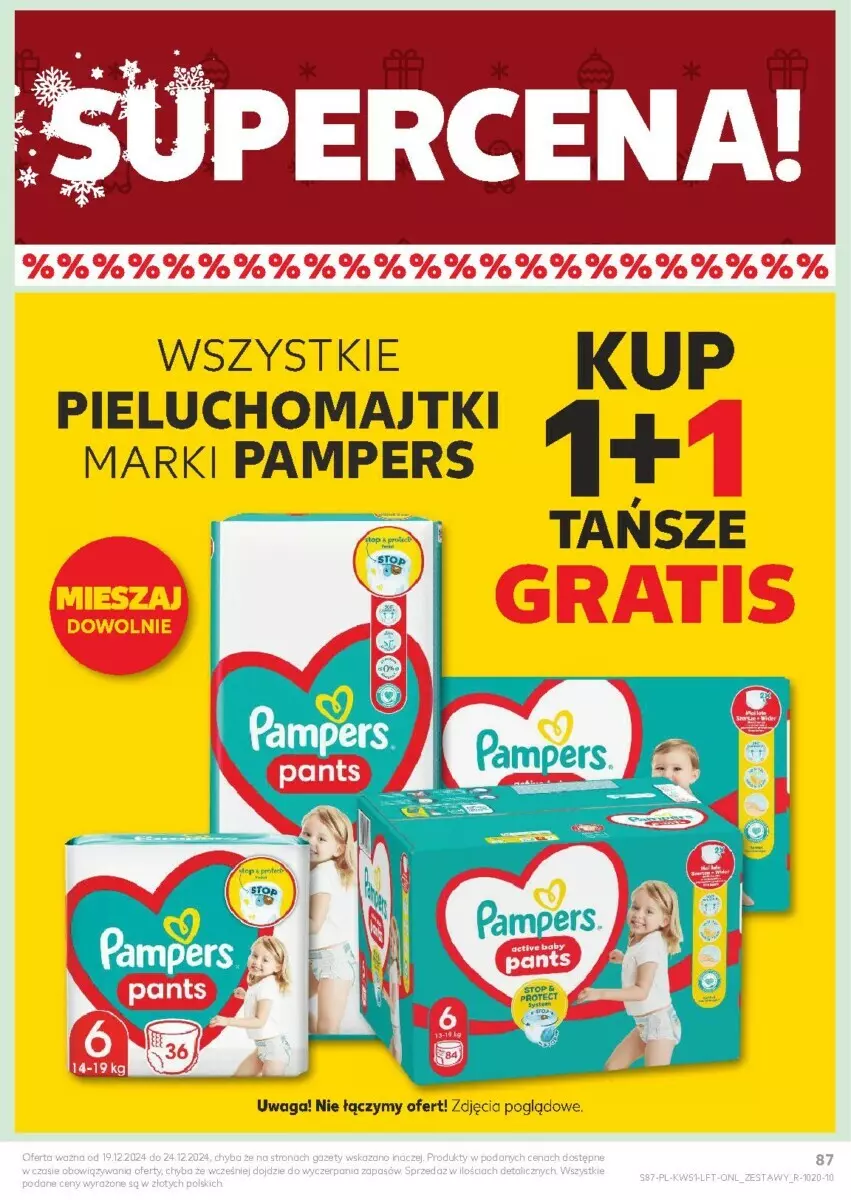 Gazetka promocyjna Kaufland - ważna 19.12 do 24.12.2024 - strona 87 - produkty: Gra, Majtki, Pampers, Pieluchomajtki