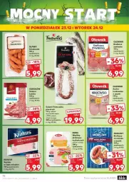 Gazetka promocyjna Kaufland - Gazetka - ważna od 24.12 do 24.12.2024 - strona 93 - produkty: Krakus, Sok, Salami, Sokołów, Cień, Kosz, Duda, Szynka, Morliny, Kiełbasa, Olewnik, LG