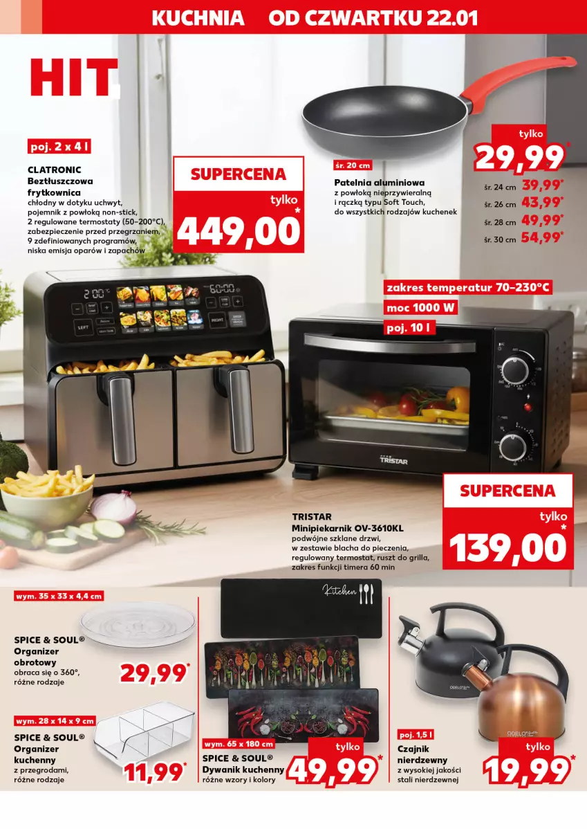 Gazetka promocyjna Kaufland - Kaufland - ważna 22.01 do 28.01.2026 - strona 6 - produkty: Blacha do pieczenia, Czajnik, Drzwi, Dywan, Dywanik, Gra, Grill, Minipiekarnik, Organizer, Patelnia, Piec, Piekarnik, Pojemnik, Sok, Termos