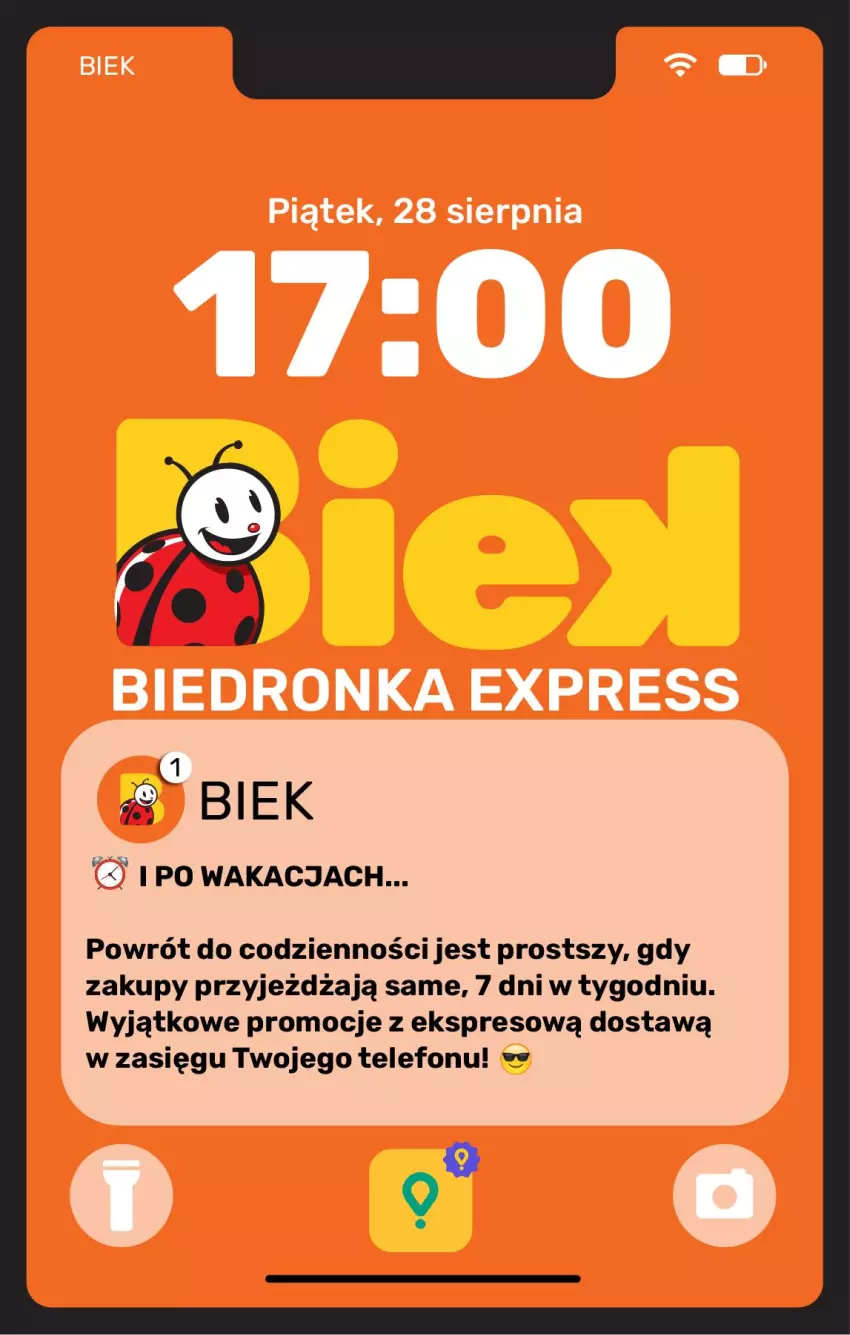 Gazetka promocyjna Biedronka - BIEK - ważna 28.08 do 04.09.2026 - strona 1 - produkty: Telefon