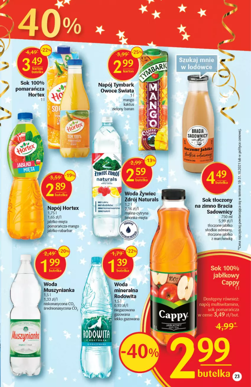 Gazetka promocyjna Delikatesy Centrum - Gazetka DC51 n. fresh - ważna 27.12.2021 do 03.01.2022 - strona 23 - produkty: Hortex, Kaktus, Mango, Napój, Owoce, Sok, Tymbark