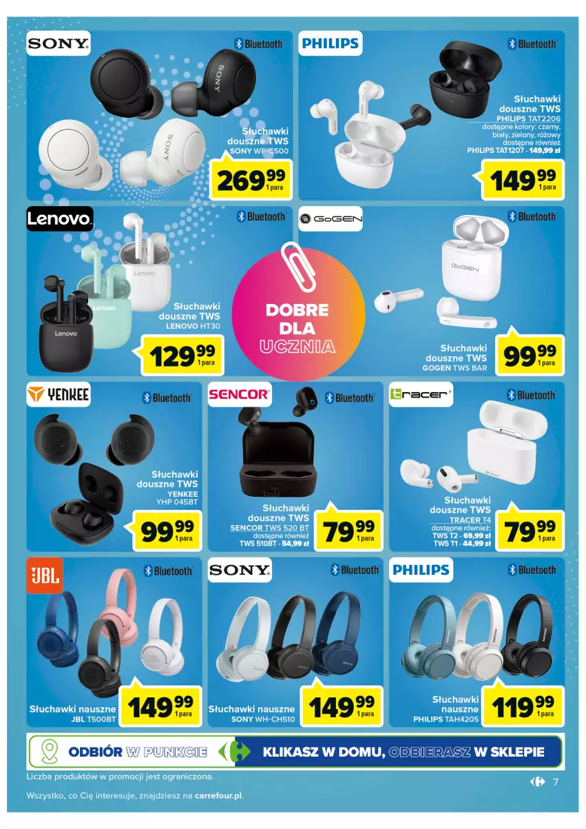 Gazetka promocyjna Carrefour - Gazetka Multimedia w domu i pracy - ważna 16.08 do 03.09.2022 - strona 7 - produkty: Acer, LEGO, Lenovo, Philips, Sony