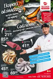 Gazetka promocyjna Selgros - Katalog eksperci od świeżości - Gazetka - ważna od 16.04 do 16.04.2022 - strona 1 - produkty: Polędwica, Pstrąg tęczowy, Pstrąg, Krewetki, Tuńczyk, LG