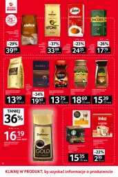 Gazetka promocyjna Selgros - Oferta spożywcza - Gazetka - ważna od 14.06 do 14.06.2022 - strona 14 - produkty: Nescafé, Kawa rozpuszczalna, Inka, Kawa ziarnista, Dallmayr, Kawa mielona, Kawa, Jacobs Krönung, Velvet, Jacobs Velvet, Dolce Gusto, Lavazza, Mocca Fix Gold, Davidoff, Jacobs, Woseba, Segafredo