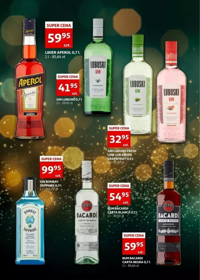 Gazetka promocyjna Auchan - ważna 27.12.2023 do 05.01.2024 - strona 9 - produkty: Aperol, Gin, Gra, Likier