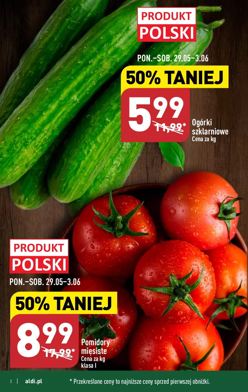 Gazetka promocyjna Aldi - Pełen katalog - ważna 29.05 do 03.06.2023 - strona 2 - produkty: Pomidory