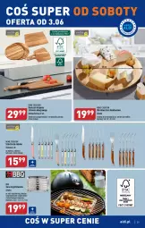 Gazetka promocyjna Aldi - Pełen katalog - Gazetka - ważna od 03.06 do 03.06.2023 - strona 29 - produkty: Ser, Noż, Stek, Deska do krojenia, Taca, Grill