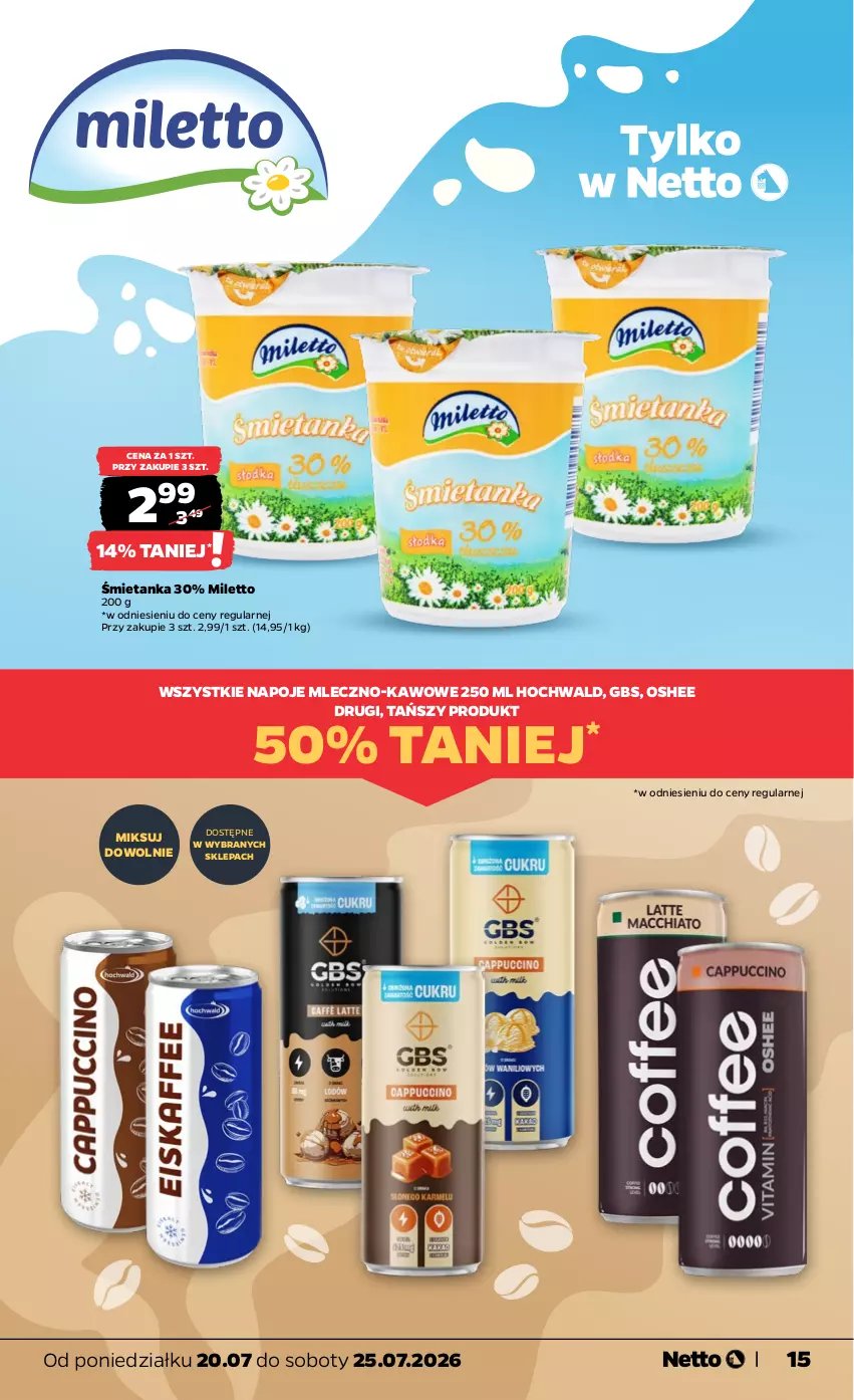 Gazetka promocyjna Netto - Od Poniedziałku - ważna 20.07 do 25.07.2026 - strona 15 - produkty: Napoje, Oshee