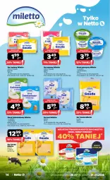 Gazetka promocyjna Netto - Od Poniedziałku - Gazetka - ważna od 25.07 do 25.07.2026 - strona 14 - produkty: Ser topiony, Serek puszysty, Top, Ser, Serek, Ser kozi, Gouda