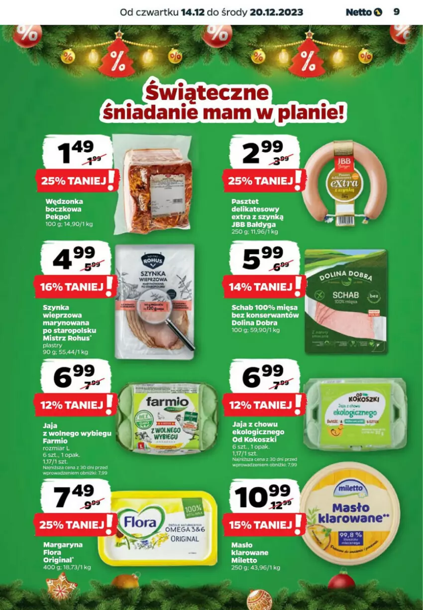 Gazetka promocyjna Netto - ważna 14.12 do 20.12.2023 - strona 38 - produkty: Fa, Flora, Gin, Gra, Masło, Szynka