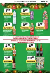 Gazetka promocyjna Netto - Gazetka - ważna od 20.12 do 20.12.2023 - strona 14 - produkty: Piwa, Piwo, Sok, Gra, Napój energetyczny, Tyskie, Tiger, Tymbark, Woda mineralna, Arbuz, Woda, Napój, Imbir, LG