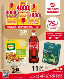 Gazetka promocyjna Selgros - Oferta spożywcza - Gazetka - ważna od 07.09 do 07.09.2022 - strona 1 - produkty: Ryż, Por, Dilmah, Coca-Cola, Napoje, Tran, Herbata, Ryż biały, LG, Fa