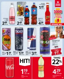 Gazetka promocyjna Selgros - Oferta spożywcza - Gazetka - ważna od 07.09 do 07.09.2022 - strona 19 - produkty: Napój energetyczny, Red Bull, Coca-Cola, Napoje, Pepsi, Tiger, Oranżada, Schweppes, Hellena, Kubuś, Napój