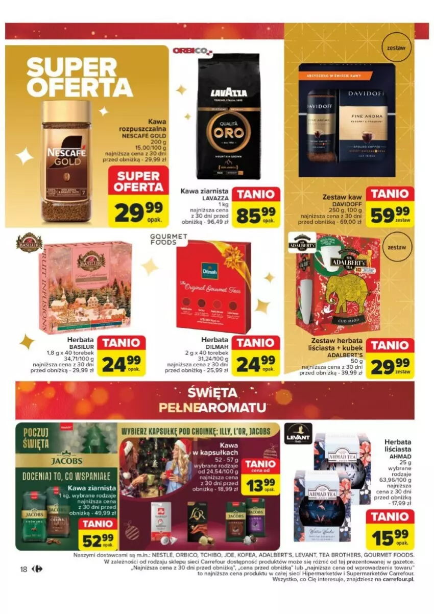 Gazetka promocyjna Carrefour - ważna 03.12 do 24.12.2024 - strona 10 - produkty: BIC, Brother, Davidoff, Dilmah, Herbata, Kawa, Kawa rozpuszczalna, Kawa ziarnista, Kubek, Lavazza, Tchibo