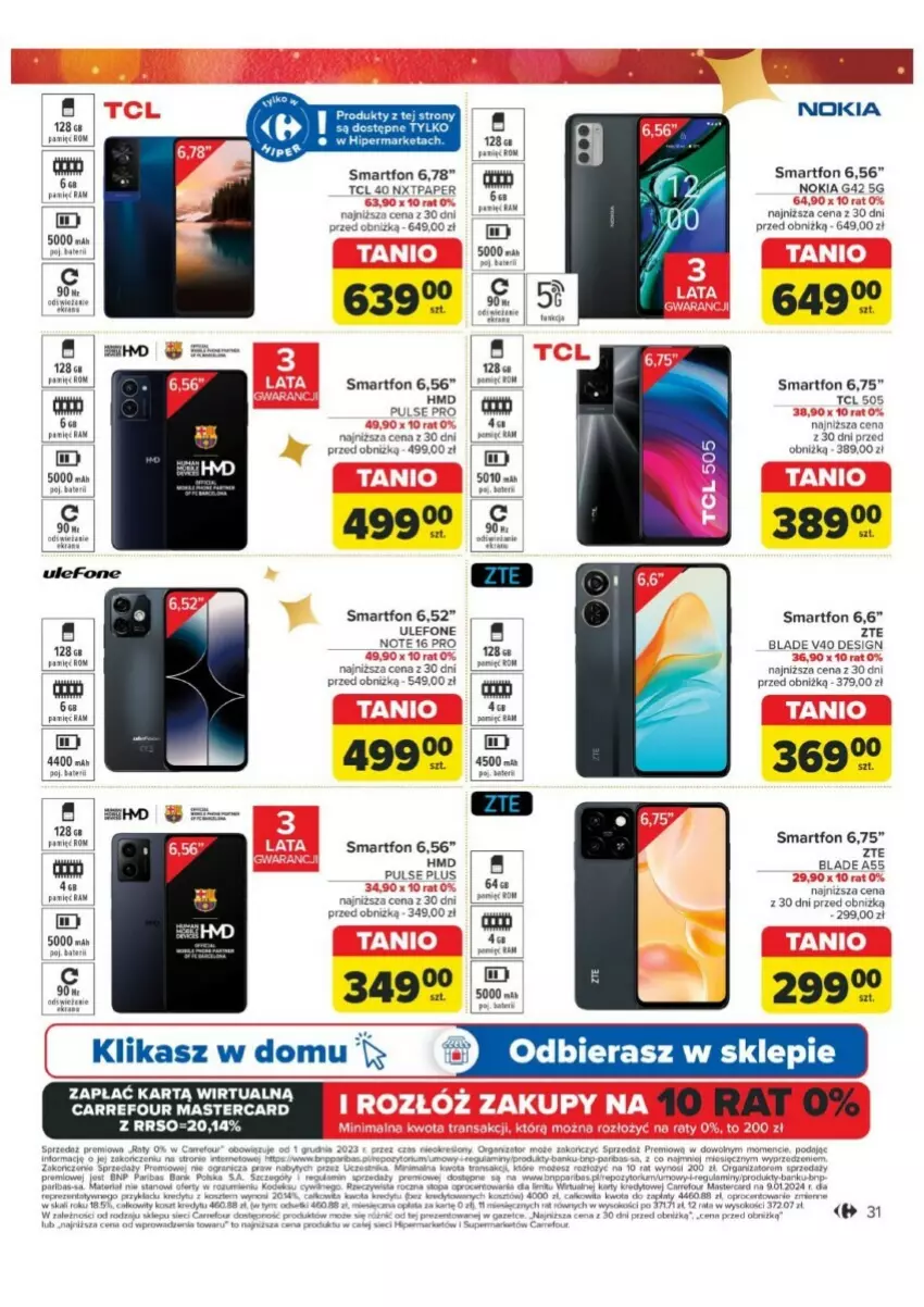 Gazetka promocyjna Carrefour - ważna 03.12 do 24.12.2024 - strona 25 - produkty: Nokia, Smartfon