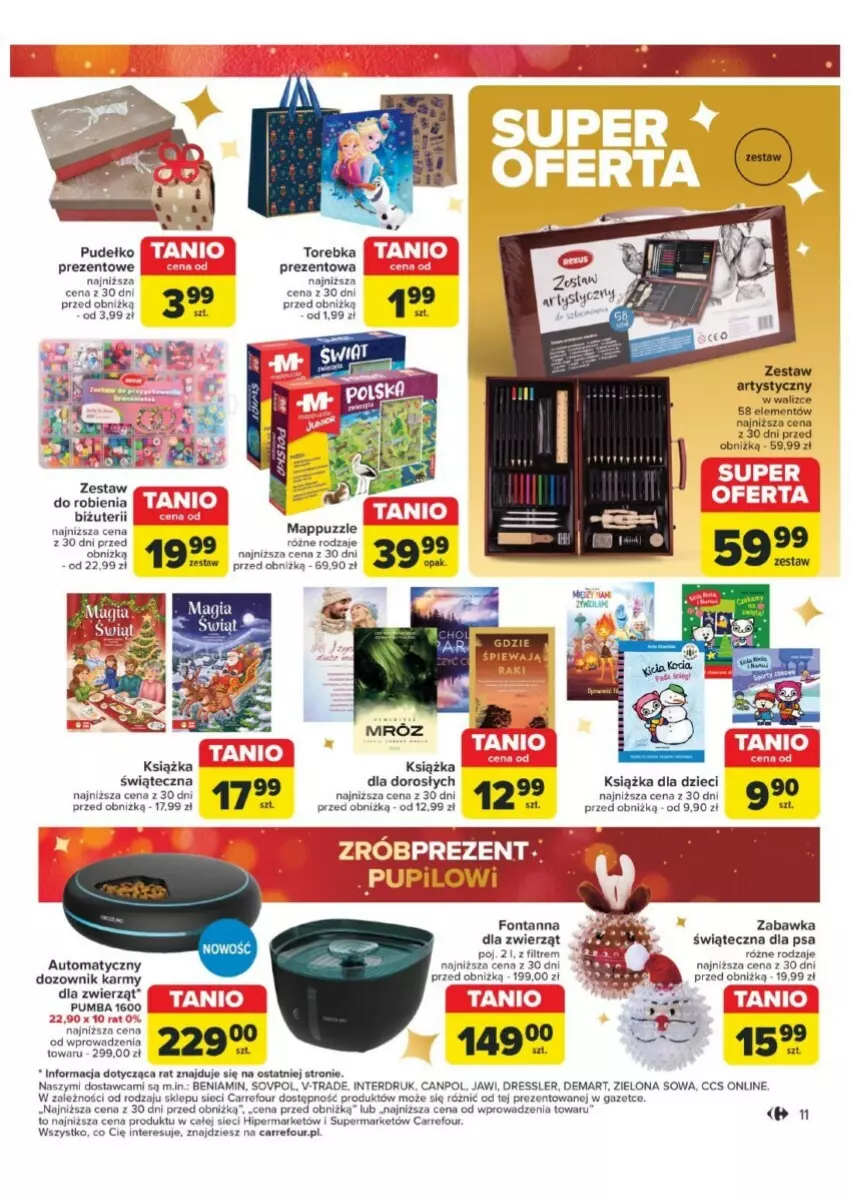 Gazetka promocyjna Carrefour - ważna 03.12 do 24.12.2024 - strona 3 - produkty: Canpol, Dozownik, Dres, Dzieci, Książka, Pudełko, Puzzle, Torebka, Zabawka