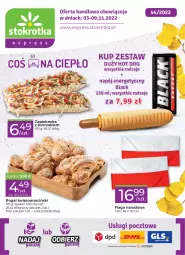 Gazetka promocyjna Stokrotka - Stokrotka Express - Gazetka - ważna od 09.11 do 09.11.2022 - strona 1 - produkty: Kurczak, Hot dog, Zapiekanka, Rogal, Napój
