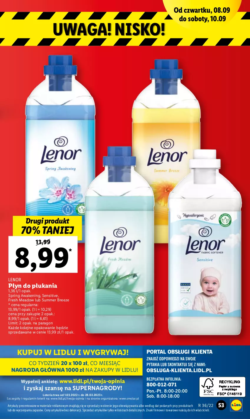 Gazetka promocyjna Lidl - GAZETKA - ważna 08.09 do 10.09.2022 - strona 53 - produkty: Gry, Lenor, Mola, Olej, Płyn do płukania, Waga