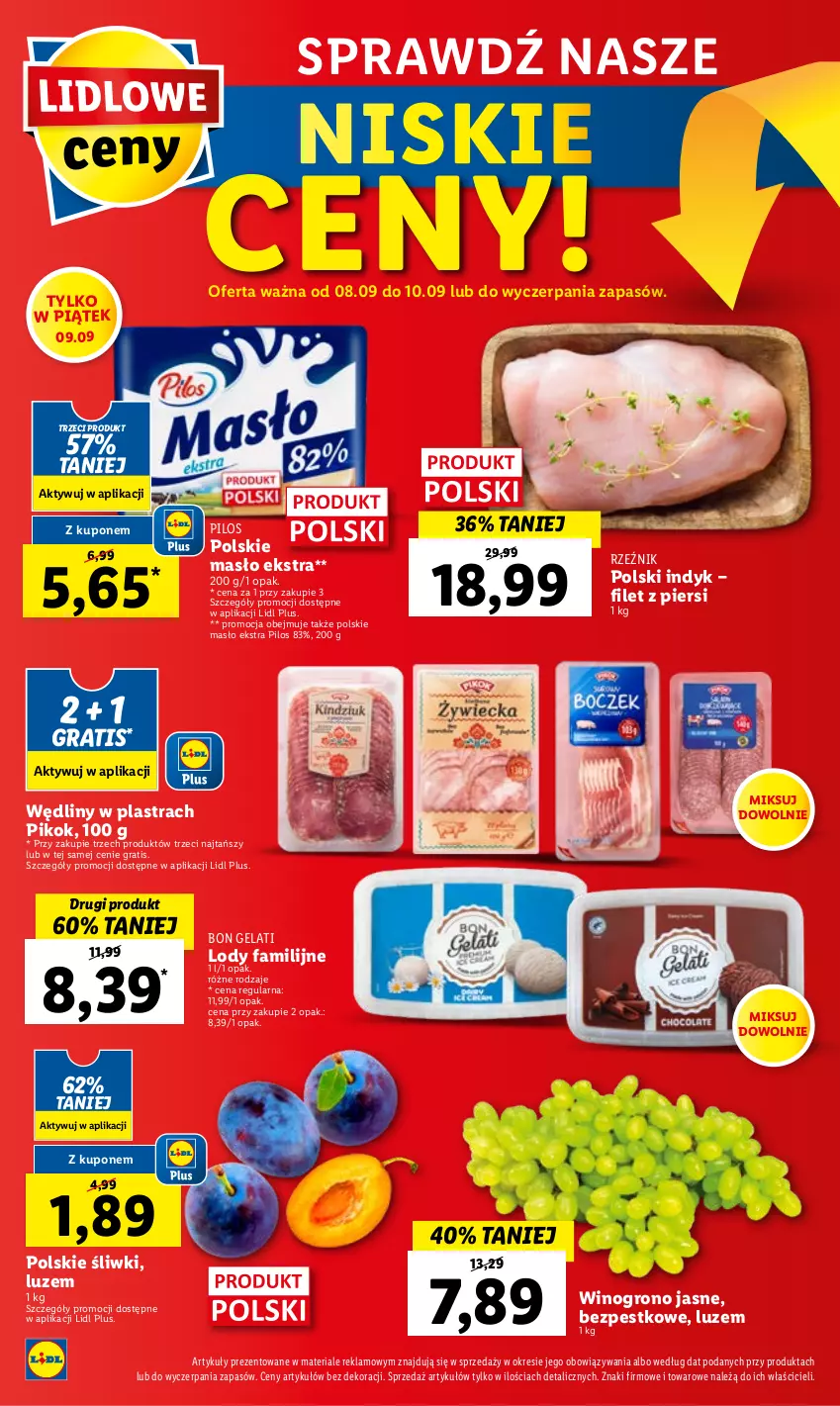 Gazetka promocyjna Lidl - GAZETKA - ważna 08.09 do 10.09.2022 - strona 56 - produkty: Fa, Gra, Lody, Masło, PIKOK, Pilos, Wino