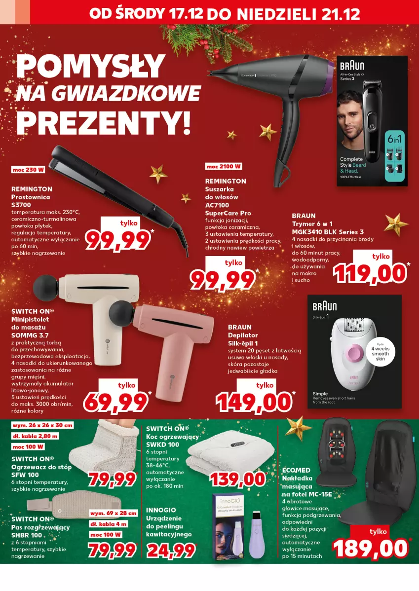 Gazetka promocyjna Kaufland - Kaufland - ważna 17.12 do 23.12.2025 - strona 10 - produkty: Braun, Por, Remington, Ser, Suszarka, Top